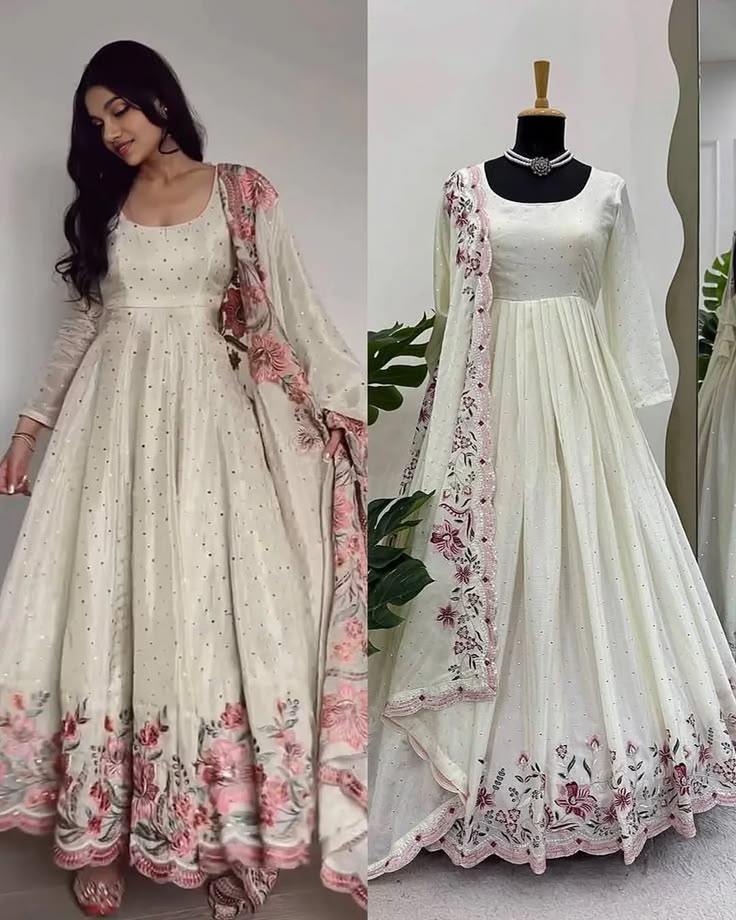 Moonlight Floral Gown